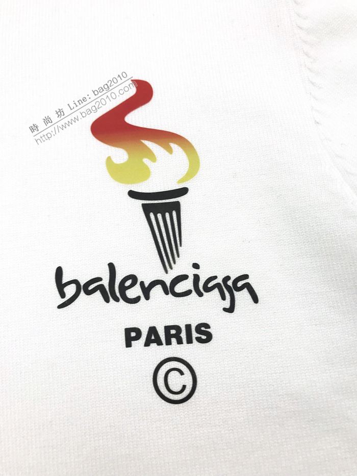 Balenciaga男裝 巴黎世家20AW秋冬新款火炬印花毛衣 高版本男女同款  ydi3137